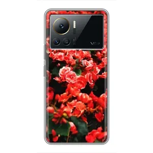 Чехлы с Цветами для Infinix Note 12 Pro (4G) (VPrint) (Цветы красные)
