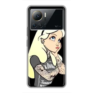 Чехол с печатью для Infinix Note 12 Pro (4G) - (Мода) (AlphaPrint) (Девочка в тату)