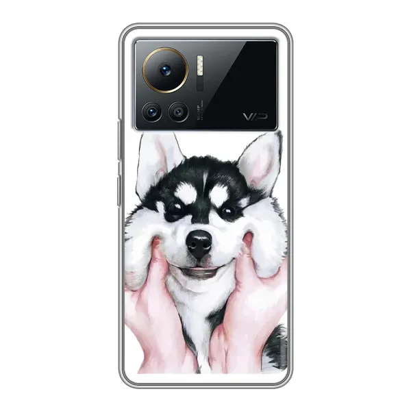 Чохол з принтом «Радісний Хаскі» для Infinix Note 12 Pro (4G)