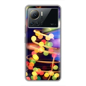 Новогодние Чехлы для Инфиникс Ноте 12 Про (4G) (VPrint) (Елка с гирлянд)