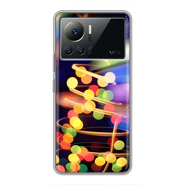 Чехол с принтом «Елка с гирлянд» для Infinix Note 12 Pro (4G)