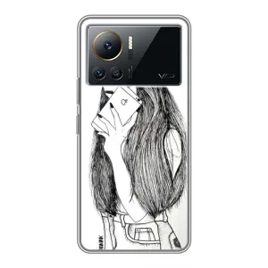Чехол с печатью для Infinix Note 12 Pro (4G) - (Мода) (AlphaPrint) (Фото девочки)