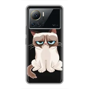 Чохол з принтом для Infinix Note 12 Pro (4G) (AlphaPrint) Модні коти (Сумний кіт)