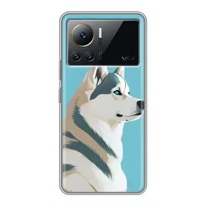 Чохол з Хаскі Infinix Note 12 Pro (4G) - (AlphaPrint) (Хаскі арт)