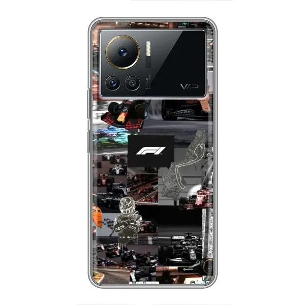 Чехол с принтом «Гоночный коллаж Ф1» для Infinix Note 12 Pro (4G)