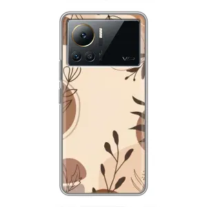 Чехол с принтом «Коричневые цветы» для Infinix Note 12 Pro (4G)