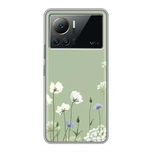 Чехол с принтом «Цветы на зеленом» для Infinix Note 12 Pro (4G)