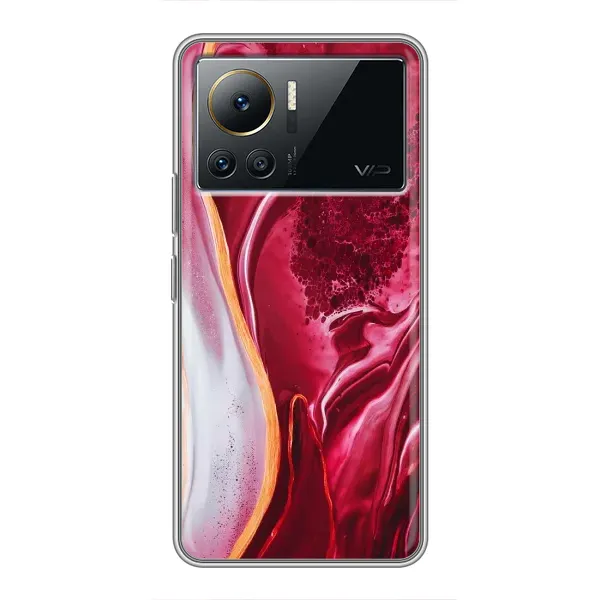 Чохол з принтом «Мрамор червоний» для Infinix Note 12 Pro (4G)