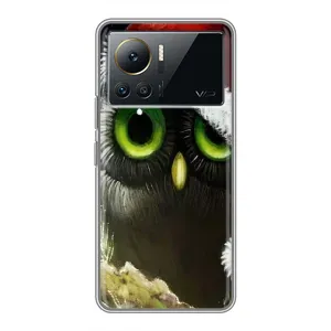 Новогодние Чехлы для Инфиникс Ноте 12 Про (4G) (VPrint) (Новогодняя Сова)