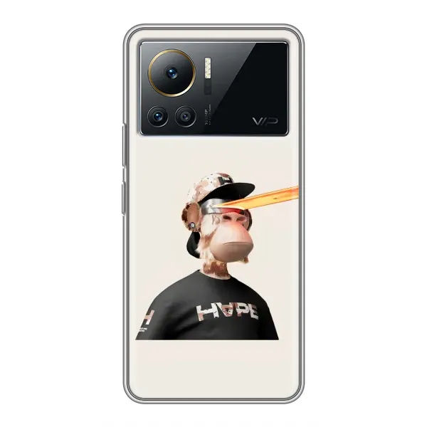 Чехол с принтом «обезьяна NFT в очках» для Infinix Note 12 Pro (4G)