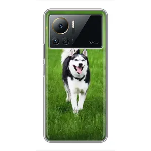 Чохол з Хаскі Infinix Note 12 Pro (4G) - (AlphaPrint) (Радісний Хаскі)