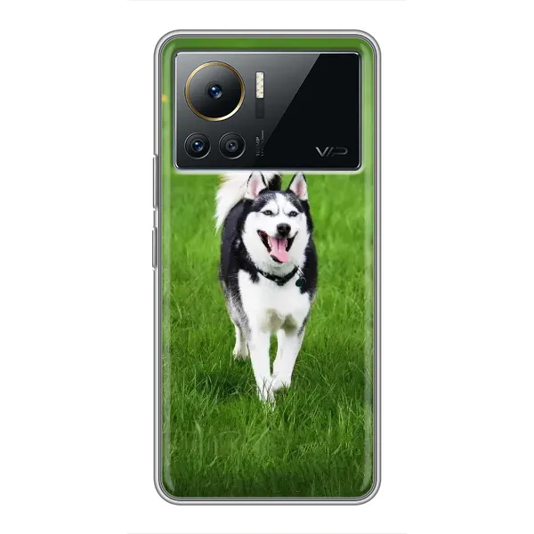 Чехол с принтом «Радостный Хаски» для Infinix Note 12 Pro (4G)