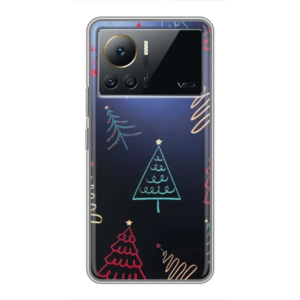 Чехол с принтом «Рождественские елки» для Infinix Note 12 Pro (4G)