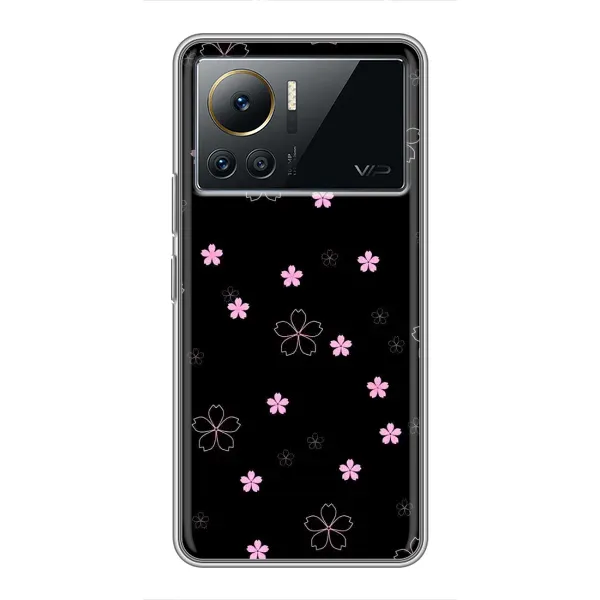 Чохол з принтом «Рожеві квіти на чорному» для Infinix Note 12 Pro (4G) Чохол з принтом «Рожеві квіти на чорному» для Infinix Note 12 Pro (4G)