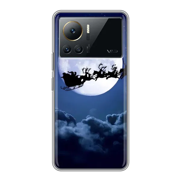 Чехол с принтом «Санта - луна» для Infinix Note 12 Pro (4G)