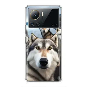 Чохол з Хаскі Infinix Note 12 Pro (4G) - (AlphaPrint) (Селфі Хаскі)