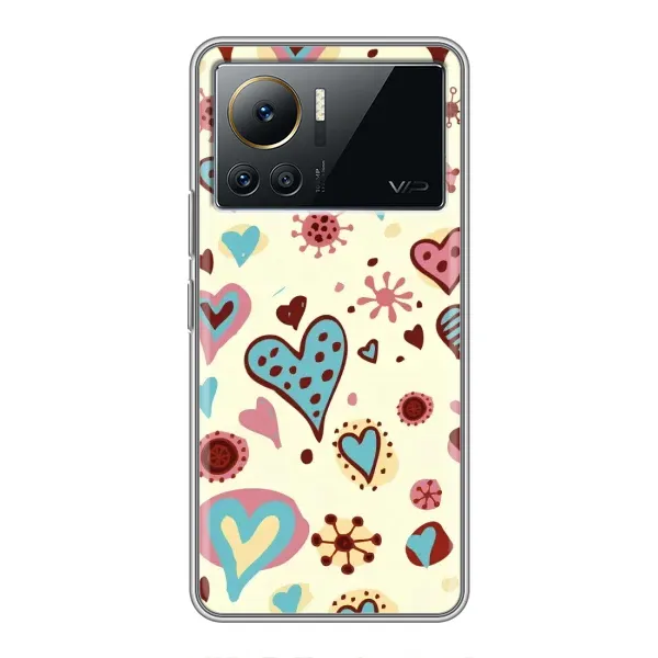 Чехол с принтом «Сердечки» для Infinix Note 12 Pro (4G)