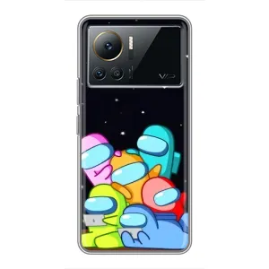 Чохли Амонг Ас для Infinix Note 12 Pro (4G) (AlphaPrint) (Скіни в космосі)