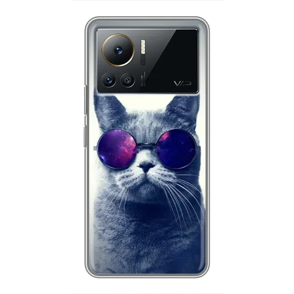 Чехол с принтом «Стильный кот» для Infinix Note 12 Pro (4G)