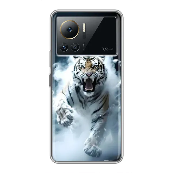 Чохол з принтом «Білий тигр у диму» для Infinix Note 12 Pro (4G)