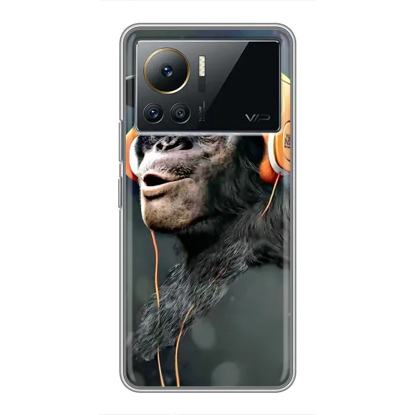 Чехол с принтом «В наушниках» для Infinix Note 12 Pro (4G)