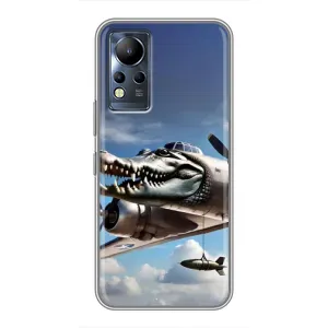 Чехол с мемом Тралалело тралала на Infinix Note 12 (Бомбардиро крокодило)