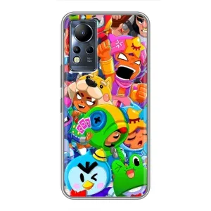 Чехол для Infinix Note 12 Бравл Старс (VPrint) (Герої Бравл Старс)