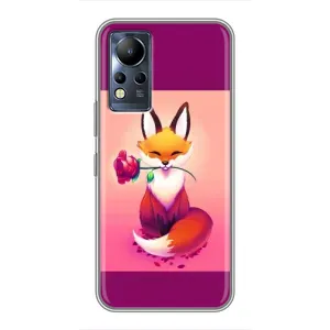 Чохли з картинкою Лисичка для Infinix Note 12 (VPrint) (Лиса з трояндою)