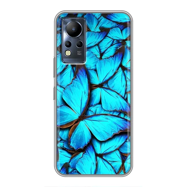 Чохол з принтом «Сині метелики» для Infinix Note 12