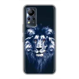 Чохол з картинкою ЛЕВ для Infinix Note 12 (VPrint) (Синій Лев)