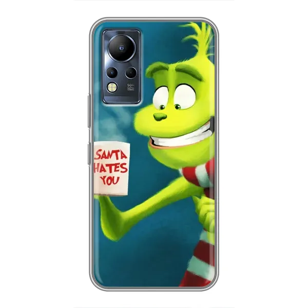 Чехол с принтом «Зеленый Гринч» для Infinix Note 12