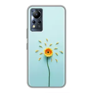 Чохли з квітами для Infinix Note 12 (VPrint) (Жовта квітка)