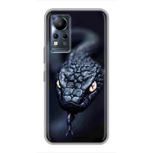 Чехол с картинкой «Хищники» для Infinix Note 12 (Черная змея)