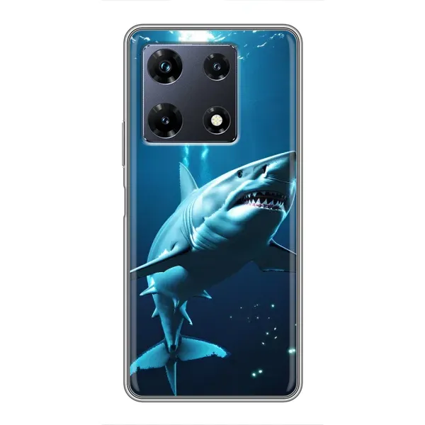 Чехол с принтом «Акула под водой» для Infinix Note 30 Pro