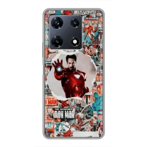 Чохли з героями Марвел Infinix Note 30 Pro (VPrint) (Айронмен)