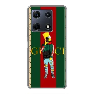 Брендновые Чехлы для Infinix Note 30 Pro - (PREMIUMPrint) (Барт ГУЧЧИ)