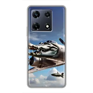 Чехол с мемом Тралалело тралала на Infinix Note 30 Pro (Бомбардиро крокодило)