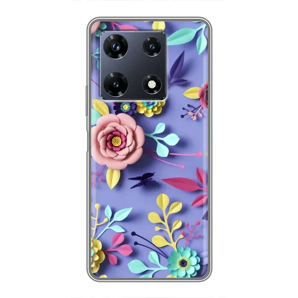 Чехол с принтом «Цветочный дизайн» для Infinix Note 30 Pro