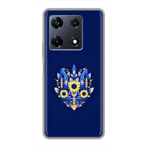 Чохли для Infinix Note 30 Pro Укр. Символіка (AlphaPrint) (Квітковий Герб)