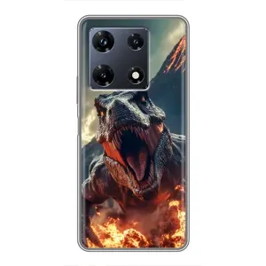 Чехол с принтом «Огненный динозавр» для Infinix Note 30 Pro