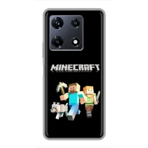 Чохол Майнкрафт на Infinix Note 30 Pro (AlphaPrint) Minecraft (герої Minecraft)