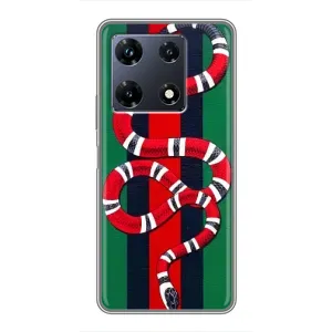 Чохли GUCCI для Інфінікс Ноут 30 Про (AlphaPrint) (Gucci змія)