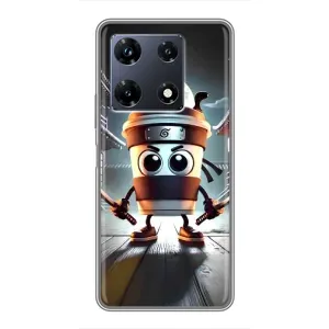 Чехол с мемом Тралалело тралала на Infinix Note 30 Pro (Капучино асасино)