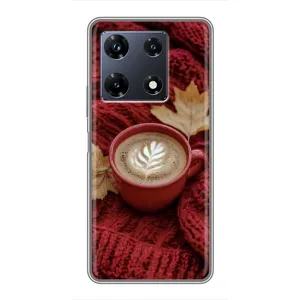 Чехол с уникальным дизайном «Осень с кофе» для Infinix Note 30 Pro (Кофе на пледе)