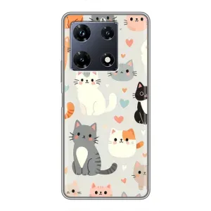 Чохол з малюнком кіт на Infinix Note 30 Pro (Колаж котів)