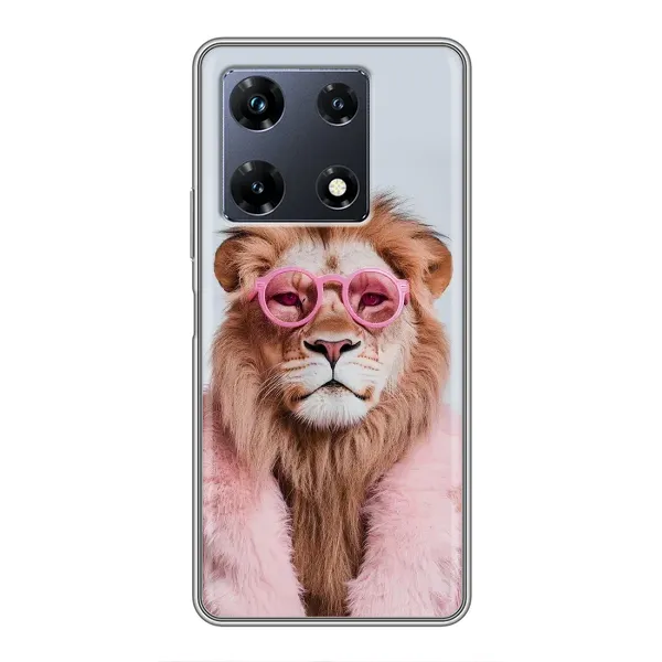 Чехол с принтом «Лев в очках» для Infinix Note 30 Pro Чехол с принтом «Лев в очках» для Infinix Note 30 Pro