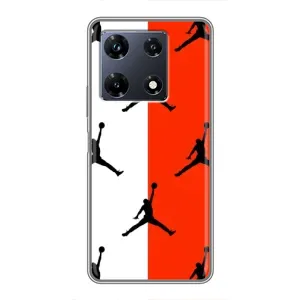 Чохли для Infinix Note 30 Pro - з картинкою JORDAN (AlphaPrint) (Лого Джордан)
