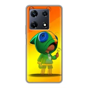 Чехол для Infinix Note 30 Pro Бравл Старс (VPrint) (Хлопчик Леон)