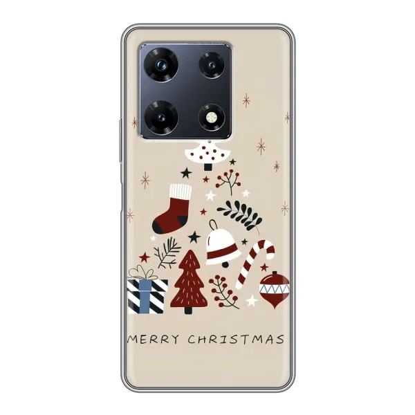 Чехол с принтом «Merry Christmas» для Infinix Note 30 Pro