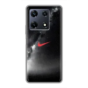 Чохол для Infinix Note 30 Pro - з принтом Найк (AlphaPrint) (Найк червоний)